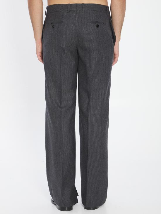 25FW 셀린느 스트라이프 울 플란넬 팬츠 RP05J772W 08CR GREY - CELINE