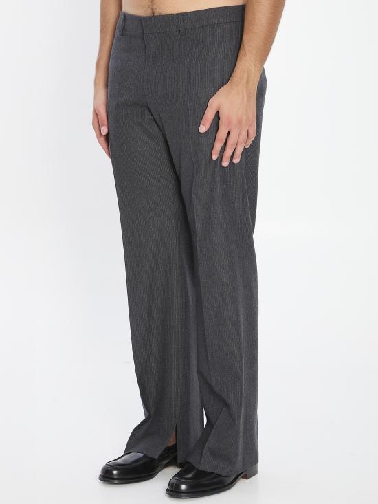 25FW 셀린느 스트라이프 울 플란넬 팬츠 RP05J772W 08CR GREY - CELINE