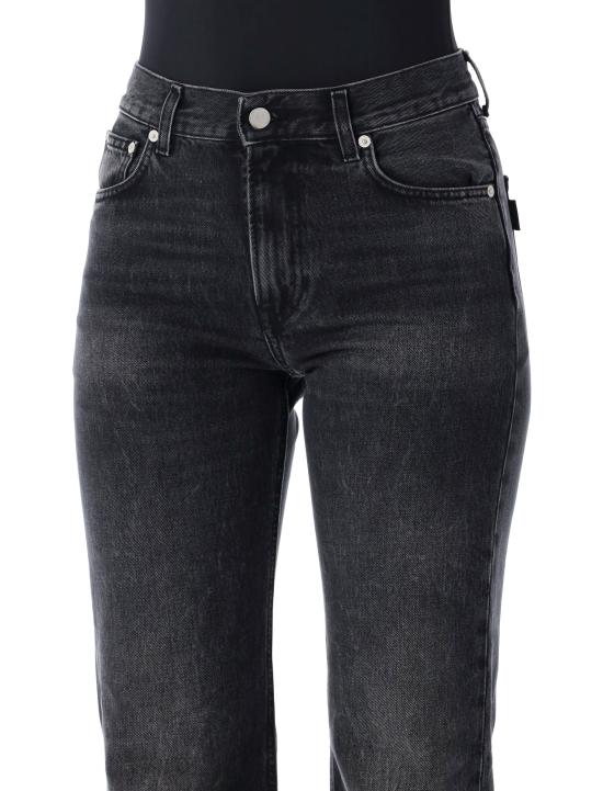 25FW 하이쿠레 스트레이트 팬츠 HEW03358DF174 L0902 BLACK - HAIKURE