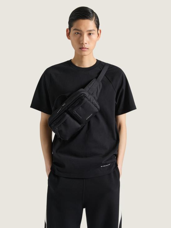 25FW 지방시 에센셜 U 나일론 벨트백 BK50F8K1ZL 001 Black - GIVENCHY