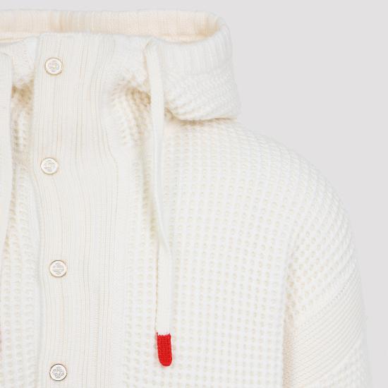 25FW 카사블랑카 후드 티셔츠 MAW25KW104301 WHITE - CASABLANCA