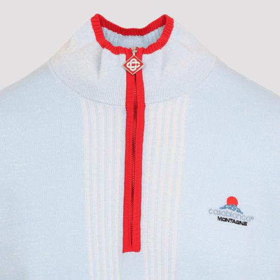 25FW 카사블랑카 스웨터 MAW25KW105301 BLUE - CASABLANCA