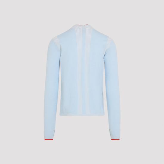 25FW 카사블랑카 스웨터 MAW25KW105301 BLUE - CASABLANCA