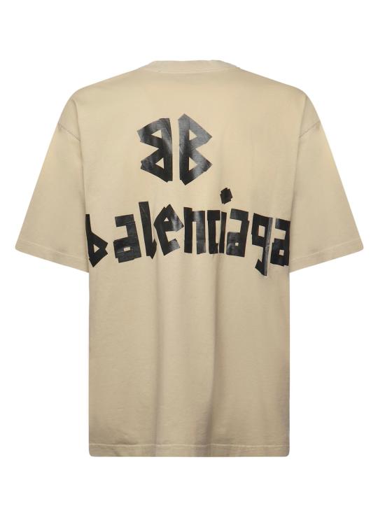 25FW 발렌시아가 반팔 티셔츠 764235 TSVK19501 Beige - BALENCIAGA