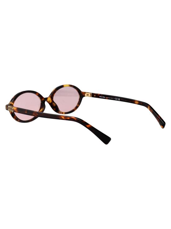  미우미우 뮤 리가르드 오벌 선글라스 0MU 04ZS 14L4I0 HAVANA MIELE - MIU MIU