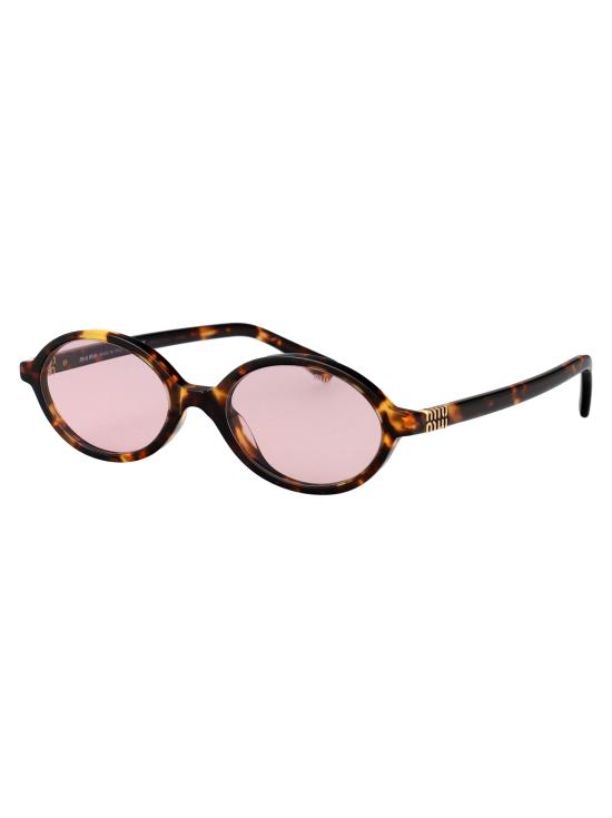  미우미우 뮤 리가르드 오벌 선글라스 0MU 04ZS 14L4I0 HAVANA MIELE - MIU MIU