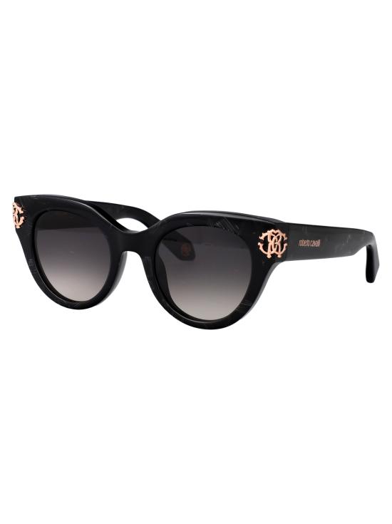 25SS 로베르토 카발리 선글라스 SRC065M 0981 NERO CON ASTE BIANCHE - ROBERTO CAVALLI