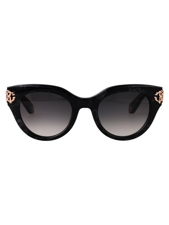 25SS 로베르토 카발리 선글라스 SRC065M 0981 NERO CON ASTE BIANCHE