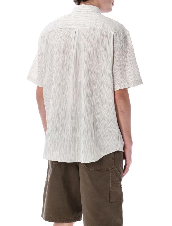 25SS 스투시 반팔 셔츠 1110350 1002 WHITE NATURAL STRIPES - STUSSY