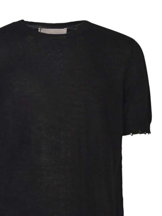 25SS 아마란토 반팔 티셔츠 B9D0058 99 Black - AMARANTO