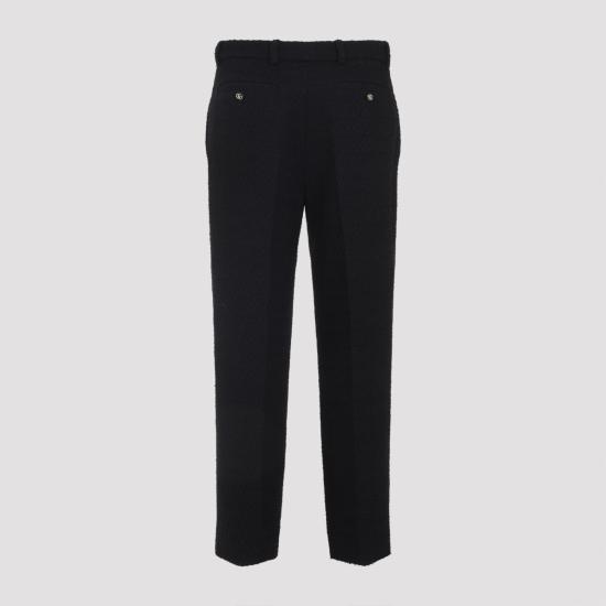 25FW 구찌 울 부클레 팬츠 837421Z7ATM1000 black - GUCCI