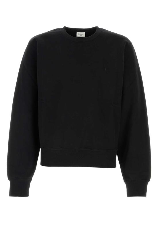 25FW 생로랑 CASSANDRE, 캐산드르 크루넥 스웨트셔츠 820127Y36SW1000 black