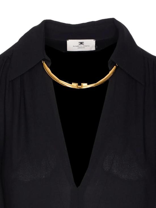 25FW 엘리자베타프랜치 긴팔 티셔츠 CA12356E2110 black - ELISABETTA FRANCHI