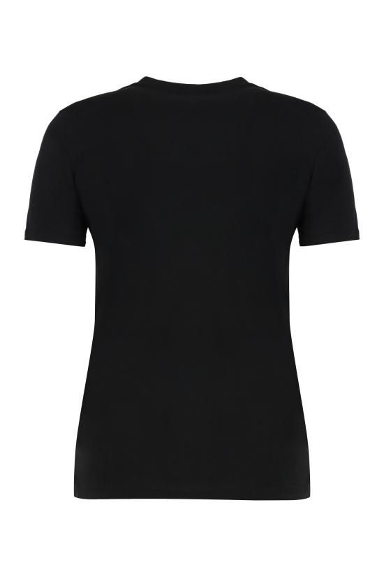 25FW 엘리자베타프랜치 반팔 티셔츠 MA00756E2110 black - ELISABETTA FRANCHI