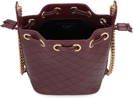 25FW 생로랑 카산드라 램스킨 버킷백 8408861EL076195 Red purple or grape - SAINT LAURENT