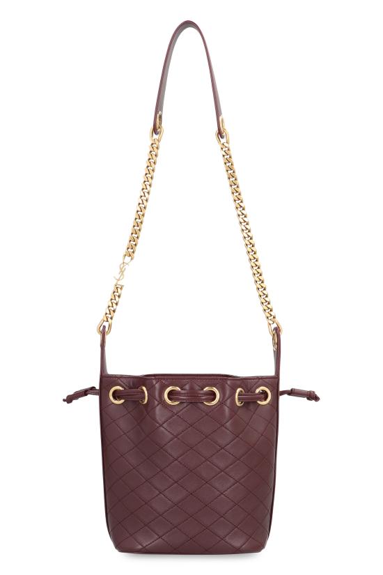 25FW 생로랑 카산드라 램스킨 버킷백 8408861EL076195 Red purple or grape - SAINT LAURENT