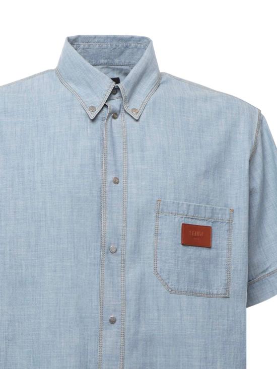 25SS 펜디 데님 셔츠 FS1321 AUWXF0LQ0 Blue - FENDI