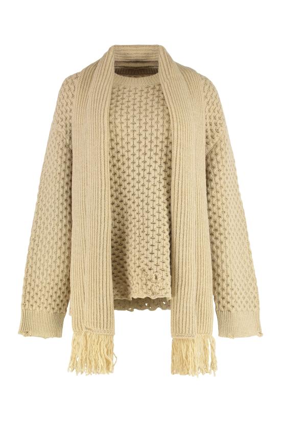 25FW MM6 메종마르지엘라 스웨터 S52HL0049M13132113M Beige