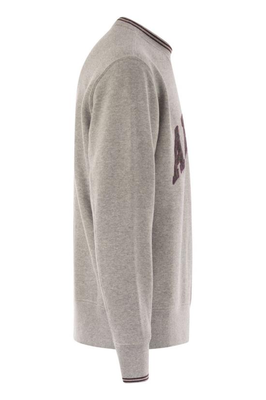 25FW 오트리 긴팔 티셔츠 SWPMU4HQ grey - AUTRY