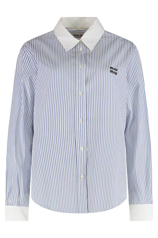 25FW 미우미우 셔츠 MK1972SOOO174TF0W3B Light Blue