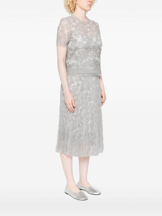 25FW 에르마노 설비노 반팔 티셔츠 D472L336CSEQC75102 CLEAR BLUE - ERMANNO SCERVINO