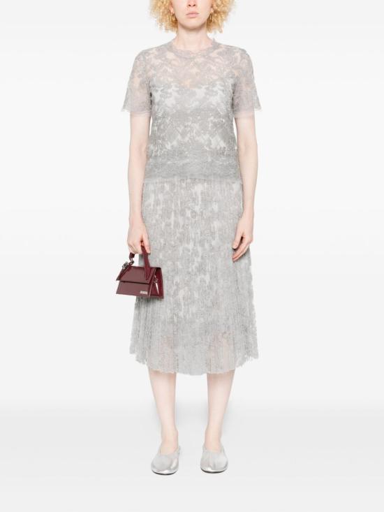 25FW 에르마노 설비노 반팔 티셔츠 D472L336CSEQC75102 CLEAR BLUE - ERMANNO SCERVINO