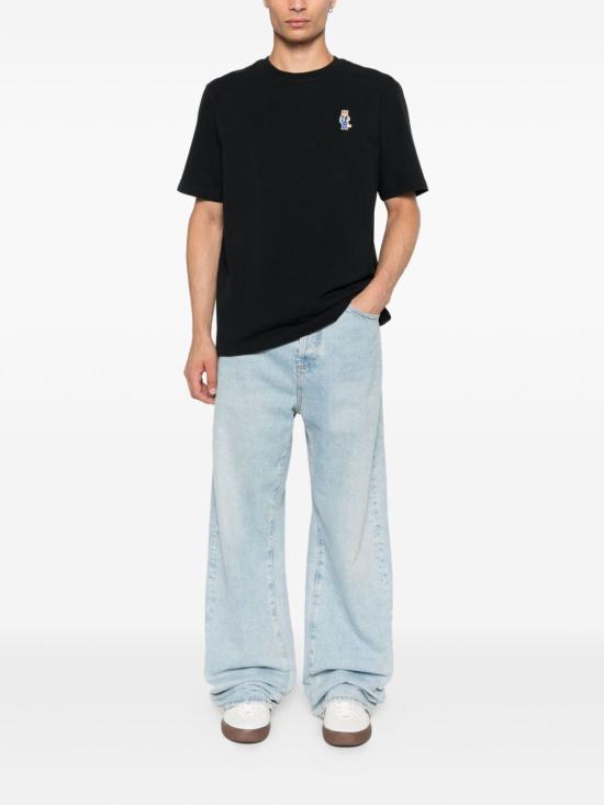 25FW 메종키츠네 드레스드 폭스 컴포트 티셔츠 PM00121KJ7025 P199 BLACK - MAISON KITSUNE