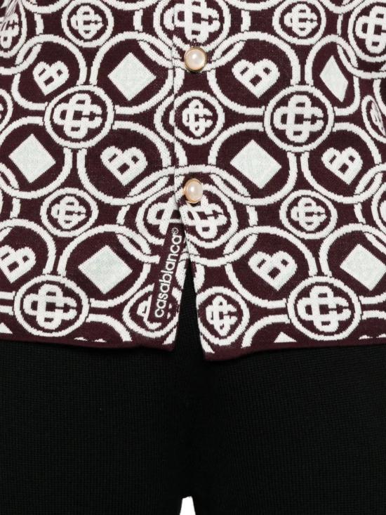 25FW 카사블랑카 긴팔 셔츠 MAW25KW1093 01 AUBERGINE - CASABLANCA