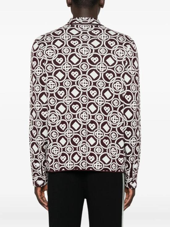 25FW 카사블랑카 긴팔 셔츠 MAW25KW1093 01 AUBERGINE - CASABLANCA