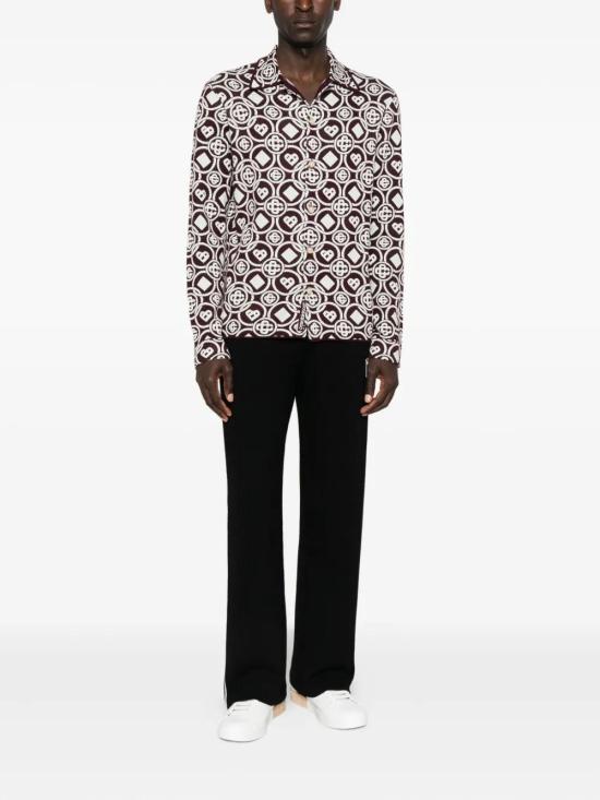 25FW 카사블랑카 긴팔 셔츠 MAW25KW1093 01 AUBERGINE - CASABLANCA