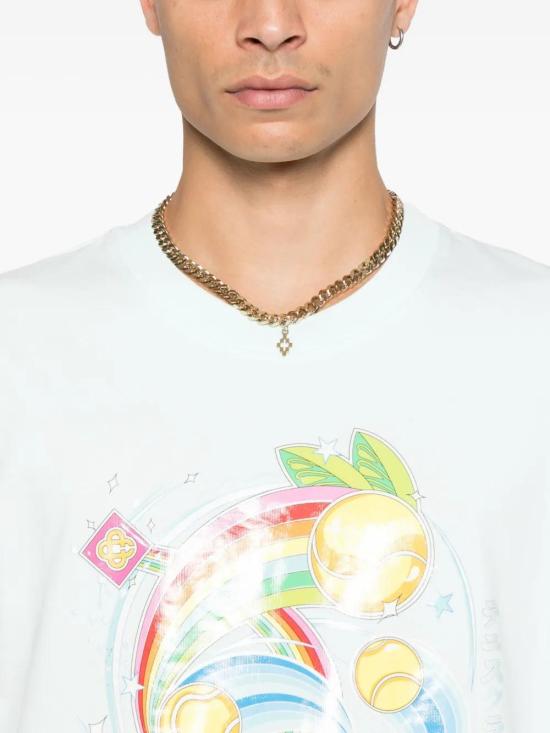 25FW 카사블랑카 반팔 티셔츠 MAW25JTS001 TENNIS CLUB ICON - CASABLANCA