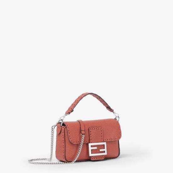 25FW 펜디 바게트 미니 탑스티칭 셀러리아백 8BS017ARBB F1TDU SIENNAP - FENDI