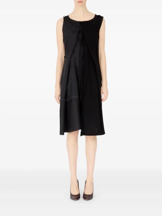 25FW 마르지엘라 미디 원피스 S51DD0042MTN092 900 BLACK - MAISON MARGIELA