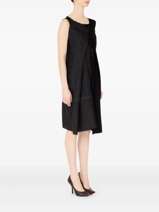 25FW 마르지엘라 미디 원피스 S51DD0042MTN092 900 BLACK - MAISON MARGIELA