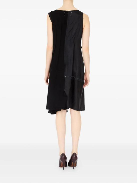 25FW 마르지엘라 미디 원피스 S51DD0042MTN092 900 BLACK - MAISON MARGIELA