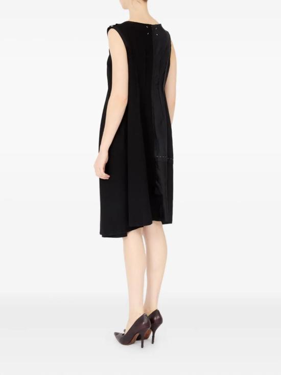 25FW 마르지엘라 미디 원피스 S51DD0042MTN092 900 BLACK - MAISON MARGIELA