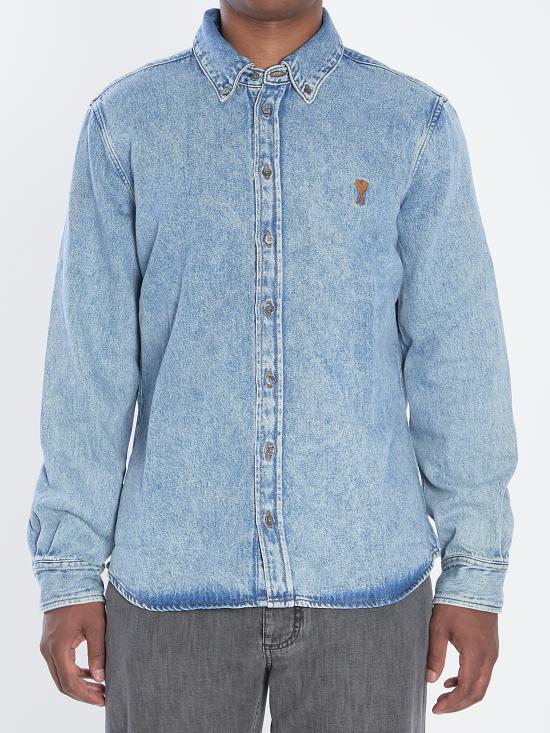 25FW 아미 데님 셔츠 USH786DE0056 480 BLUE