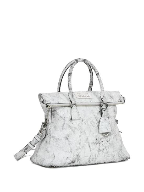 25FW 마르지엘라 5AC 미디움 토트백 SB1WG0074P8568 H9672 WHITE BLACK - MAISON MARGIELA
