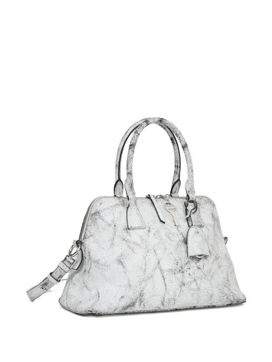 25FW 마르지엘라 5AC 미디움 토트백 SB1WG0074P8568 H9672 WHITE BLACK - MAISON MARGIELA