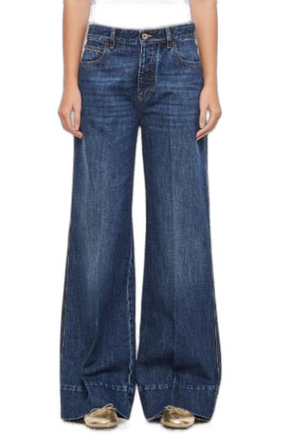  보테가베네타 스트레이트 팬츠 771871V2J804715 MID BLUE