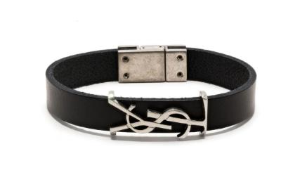 24FW 생로랑 팔찌 7088150IH0E1000 BLACK - SAINT LAURENT