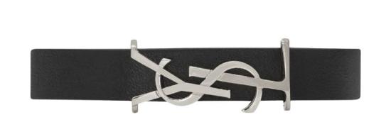 24FW 생로랑 팔찌 7088150IH0E1000 BLACK