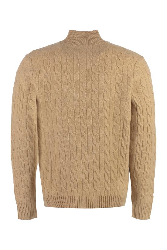 26FW 폴로 랄프로렌 포니 자수 케이블 니트 점퍼 710876766 006 NUDE NEUTRALS - POLO RALPH LAUREN