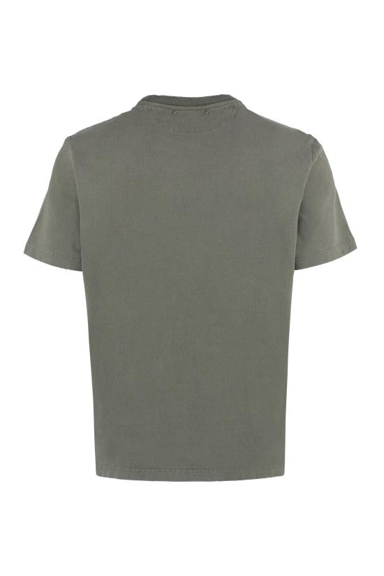  골든구스 골든 로고 프린트 반팔 티셔츠 GMP01220P000671 35479 green - GOLDEN GOOSE