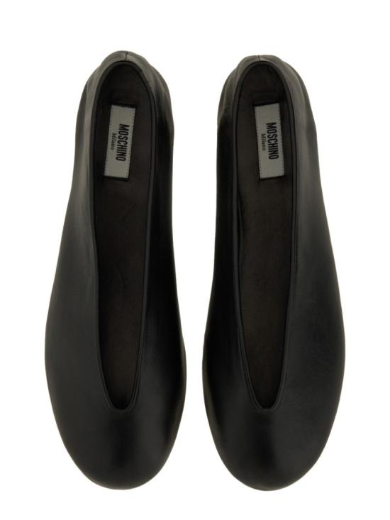25SS 모스키노 플랫 슈즈 MA11010C1M MA0000 Black - MOSCHINO