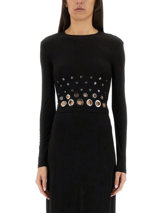 25SS 파코라반 긴팔 티셔츠 25PJTO047CU0014 P001 Black