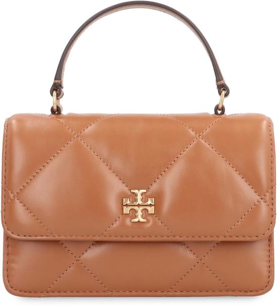 25FW 토리버치 키라 다이아몬드 퀼트 체인 숄더백 158326 201 Brown - TORY BURCH