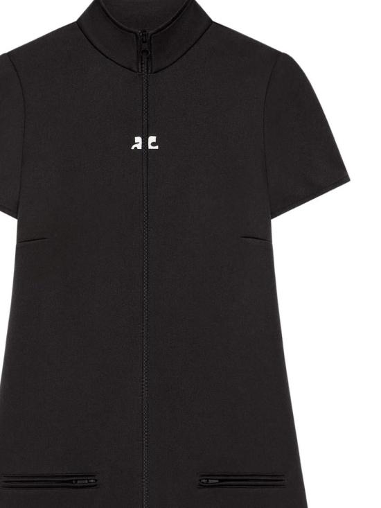 25FW 쿠레쥬 숏 원피스 325JRO686JS02509999 Black - COURREGES