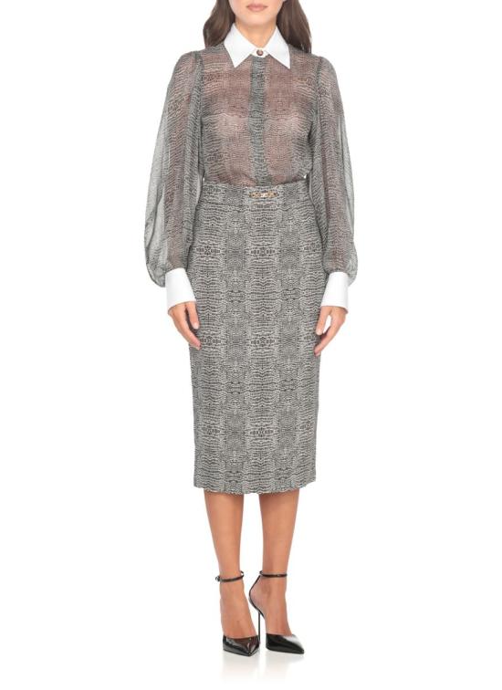 25FW 엘리자베타프랜치 바디수트 티셔츠 CB00657E2110 Black - ELISABETTA FRANCHI