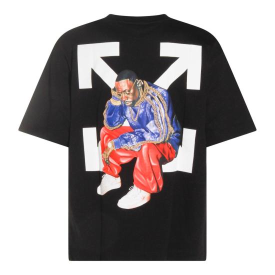 25FW 오프화이트 반팔 티셔츠 OMAA120F25JER0081001 Black - OFF WHITE